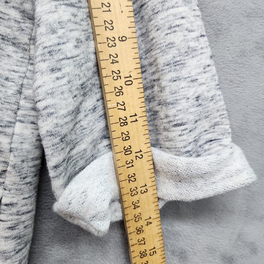 Pure Jill Sweatshirt MEDIUM Light Gray Cowl Neck Cotton Soft Touch Pockets - Picture 14 of 15